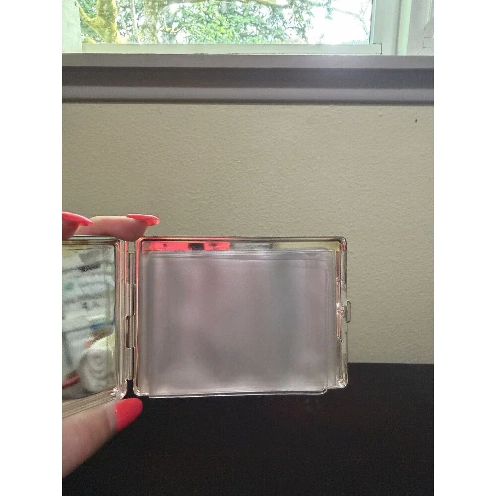 Women’s Vintage Metal Photo Or Card Holder For Wallet